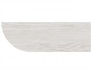 Полка DC радиусная 600x300x16 мм аляска