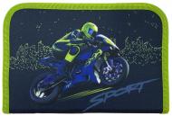 Пенал школьный Motobike с 2 отворотами 21208C CLASS разноцветный принт