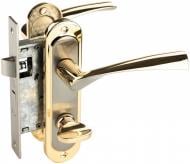 Замок врізний з ручками  Bravo WC 62 мм сатин/