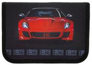 Пенал школьный Red Car с 2 отворотами 21210C CLASS разноцветный принт