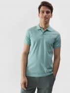 Поло 4F POLO SHIRT M129 4FWSS24TPTSM129-47S р.S бірюзовий