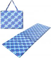 Коврик-сумка Mega Foam Holiday на молнии Синий узор 1048-bl 163x52 см сине-голубой