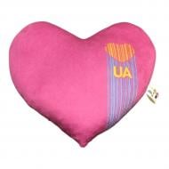 Подушка декоративная Сердце 37x37 см малиново-розовый Анна