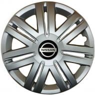 Колпак для колес SJS Nissan 203 R14" 4 шт. серебряный (106661)