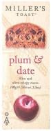 Тости Miller's Toast зі сливами та фініками 100 г