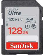 Карта памяти SanDisk SD 128 ГБ UHS-I (SDSDUNB-128G-GN6IN) Ultra