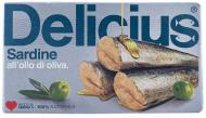 Сардини Консерви рибні "В оливковій олії" Delicius 120 г