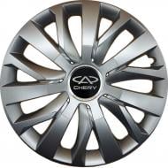 Колпак для колес SJS Chery 345 R15" 4 шт. серебряный (106907)