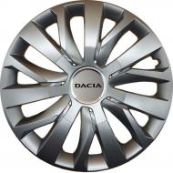 Колпак для колес SJS Dacia 345 R15" 4 шт. серебряный (106910)
