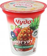 Йогурт Чудо 2.5% с фруктовым наполнителем Ананас-питахая 240 г