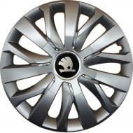 Колпак для колес SJS Skoda 345 R15" 4 шт. серебряный (106926)