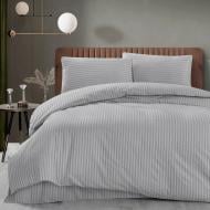 Комплект постельного белья gray STRIPE 1,5 серый Zastelli