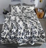 Комплект постельного белья Листья евро синий Zastelli