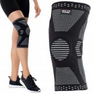 Бандаж для коліна (фіксатор) 4fizjo (P-5907739317971) р. S чорно-сірий