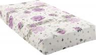 Простынь Пике вафельная 160x235 см сиреневый цветок 160x235 см белый
