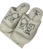 Капці домашні Gemelli Сюрприз р.41 молочний