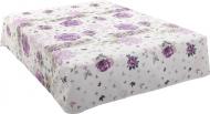 Простынь Пике вафельная 200x235 см сиреневый цветок 200x235 см сиреневый