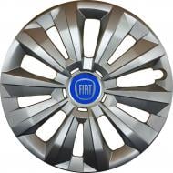 Колпак для колес SJS Fiat (синій) 346 R15" 4 шт. серебряный (107391)