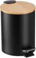 Відро з педаллю Fabrika BAMBOO BLACK для сміття 3 л