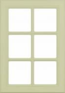 Фасад для кухни Грейд-Плюс Фисташка матовая № 300 713х496 ВТ шпрос Санторино