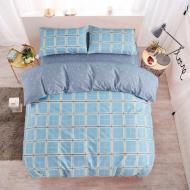 Комплект постельного белья Tiles 1,5 голубой La Nuit