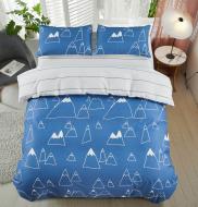 Комплект постельного белья Montana 2 синий La Nuit