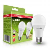 Лампа светодиодная Eurolamp 2 шт./уп. 12 Вт A60 матовая E27 220 В 3000 К