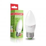Лампа світлодіодна Eurolamp 6 Вт C37 матова E27 220 В 3000 К
