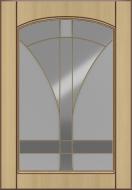 Фасад для кухні Грейд-Плюс Клен світлий патина №420 713x496 ВТ правий Вінтаж