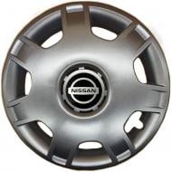 Ковпак для коліс SJS Nissan 205 R14" 4 шт. срібний (090563)