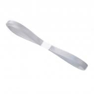 Лента декоративная 0,5 см 22 м серебряный