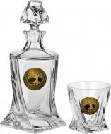 Набор для виски Bohemia Quardo Edem 7 предметов золото