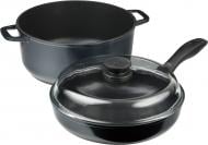 Набір посуду Biol з антипригарним покриттям 3 предмети Індиго І26РС