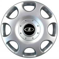 Колпак для колес SJS Lada 208 R14" 4 шт. серебряный (090631)