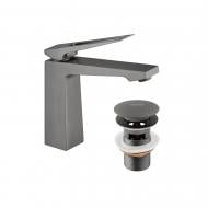 Смеситель для умывальника Kroner KRP Ersel - GRP0110BV с донним клапаном