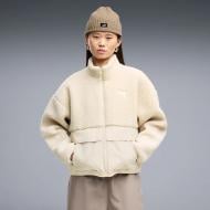 Куртка женская зимняя Puma Fibre Sherpa Jacket W 69456787 р.M бежевая