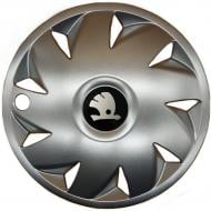 Колпак для колес SJS Skoda 210 R14" 4 шт. серебряный (090687)