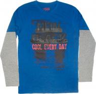 Футболка для мальчика LOSAN р.152 синий 1346