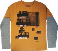 Футболка для мальчика LOSAN р.164 горчичный 1346