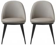 Стілець обідній Unique Furniture GAIN 600x820x520 мм 2 шт. тауп / чорний Стілець обідній Unique Furniture GAIN 600x820x520 мм 2 шт. тауп / чорний