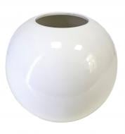 Ваза керамическая Nana ceramics Шар 16 см белый глянец