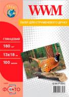 Фотобумага WWM глянцевая 180г/м2 13х18см 100л (G180.P100/C)