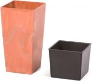 Горшок для цветов Prosperplast Urbi Square Effect 325мм с вкладышем квадратный 64 л терра (66404-624)