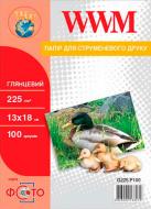 Фотобумага WWM глянцевая 225г/м2 13х18см 100л (G225.P100)