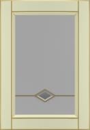 Фасад для кухни Грейд-Плюс Ваниль патинированная золотом №384 R 713x522 BT Паюта