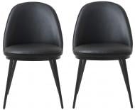 Стул обеденный Unique Furniture GAIN 600x820x520 мм 2 шт. черный / черный Стул обеденный Unique Furniture GAIN 600x820x520 мм 2 шт. черный / черный