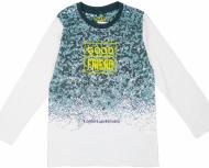 Футболка для мальчика LOSAN р.110 белый 1349