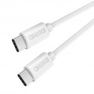 Кабель Choetech Type-C to Type-C 1 м white (CC0002-WH)