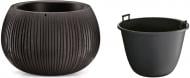 Горшок для цветов Prosperplast Beton Bowl 480мм с вкладышем круглый 69 л черный (65940-411)