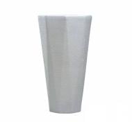 Ваза керамічна Nana ceramics Комета 40 см шовк білий